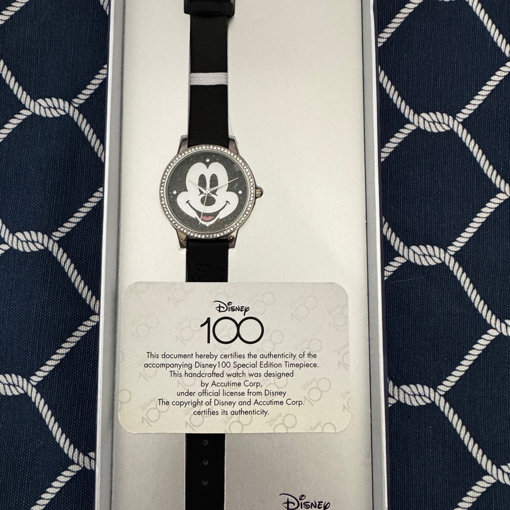 Disney 100 Years Special Edition Watch with Black Strap